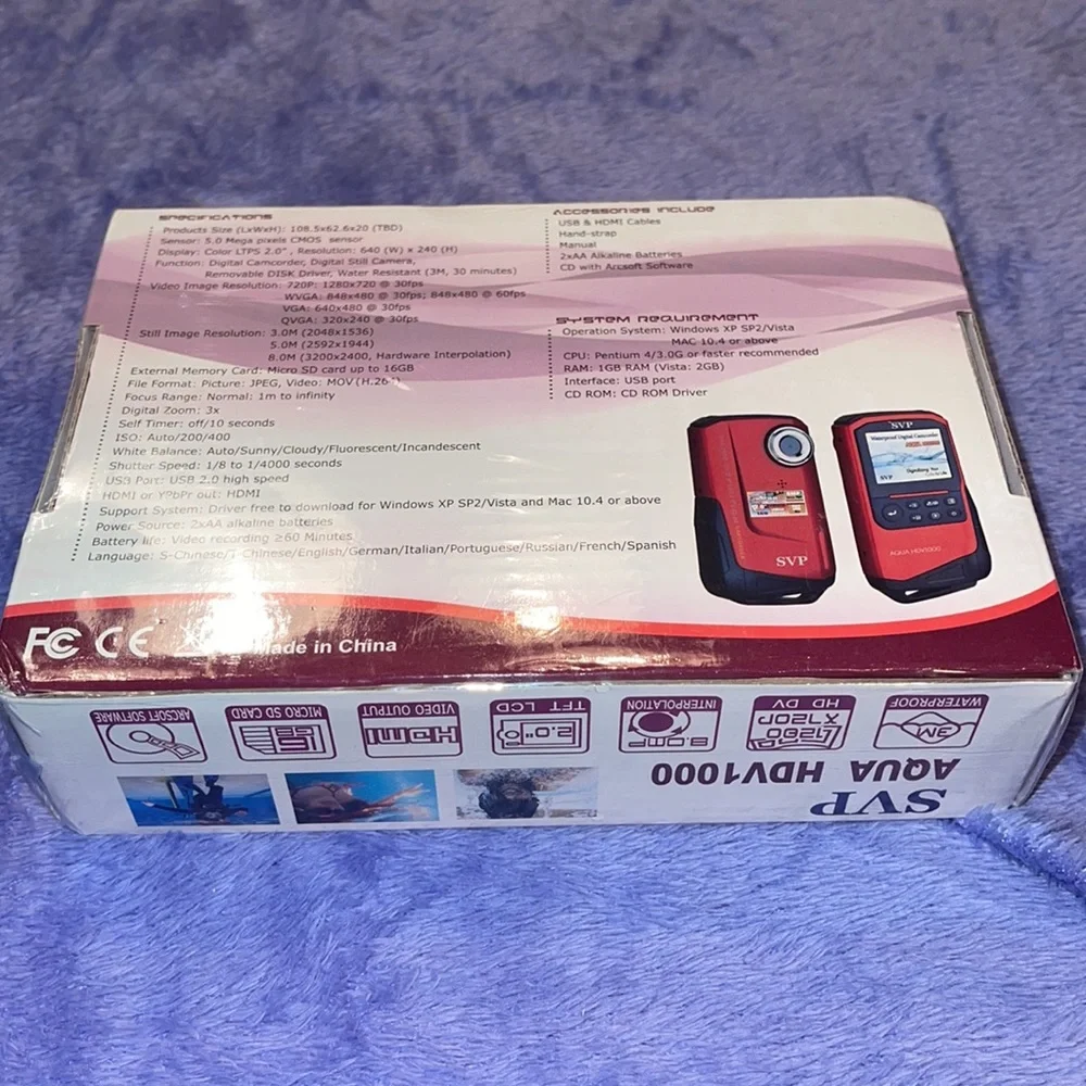SVP waterproof digital camcorder Waterproof